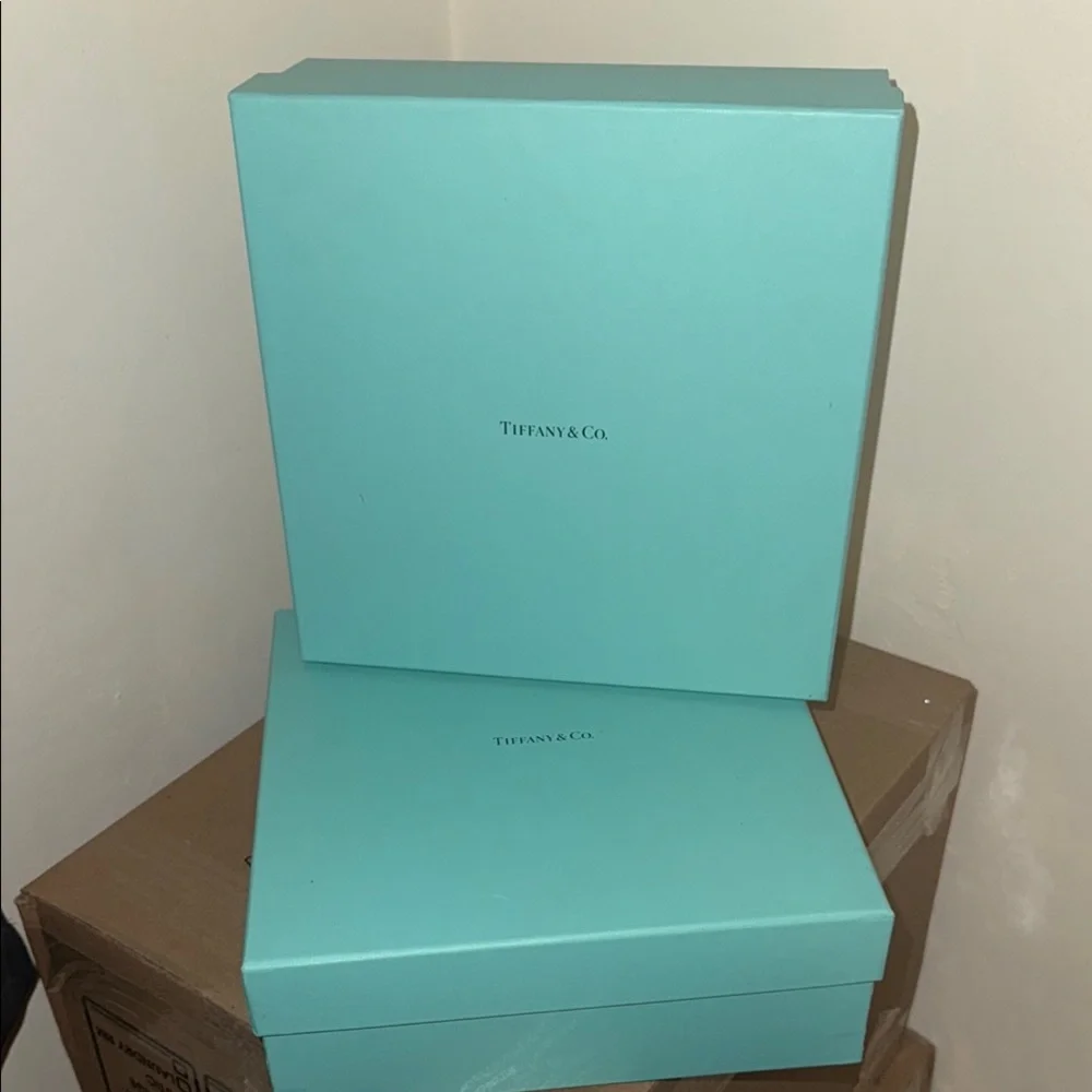 Tiffany & Co. Blue Gift Box Set of 2 - Picture 1 of 4